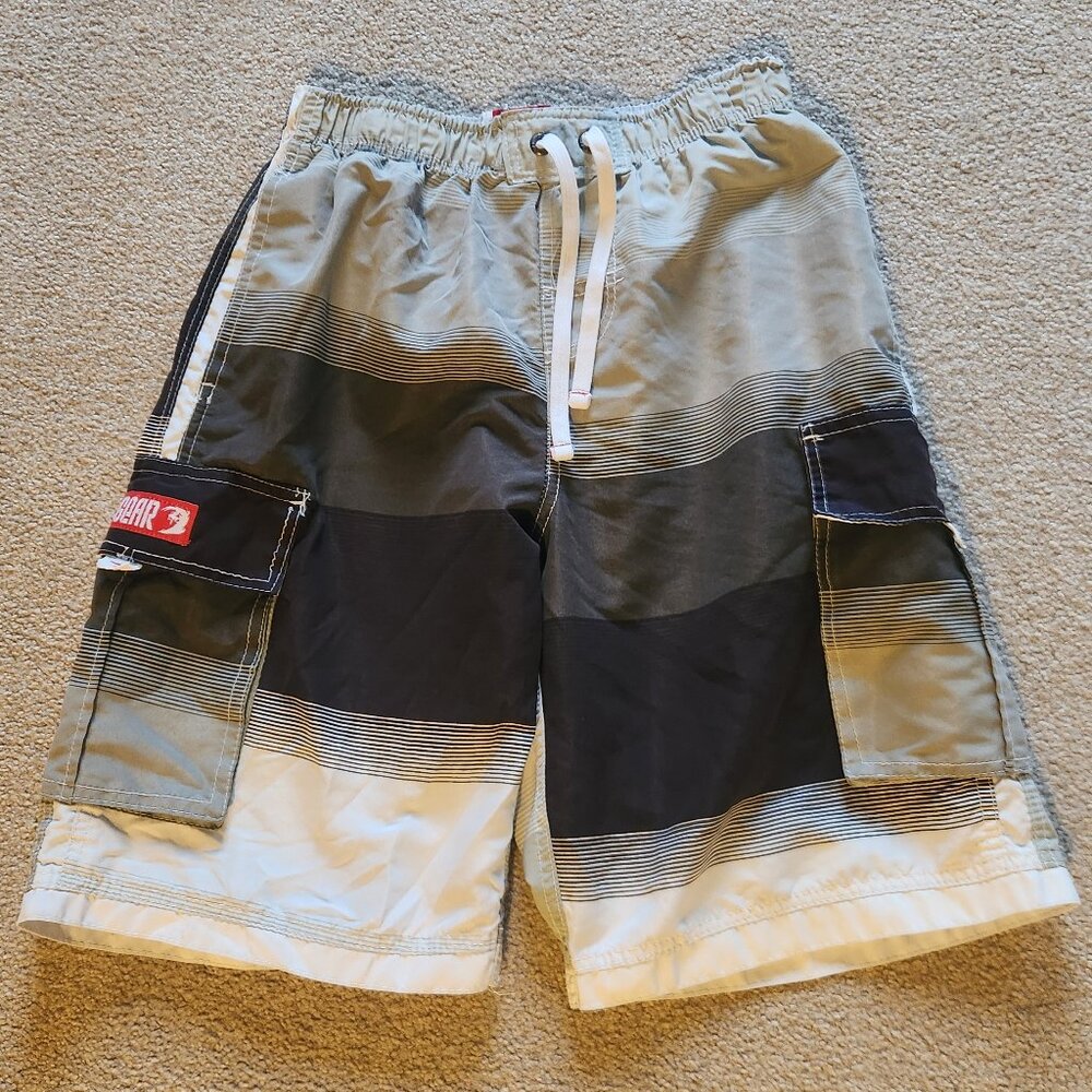 🏖️ InGear Men’s / Teen's Swim Trunks – Size Small, Block Pattern 🏖️